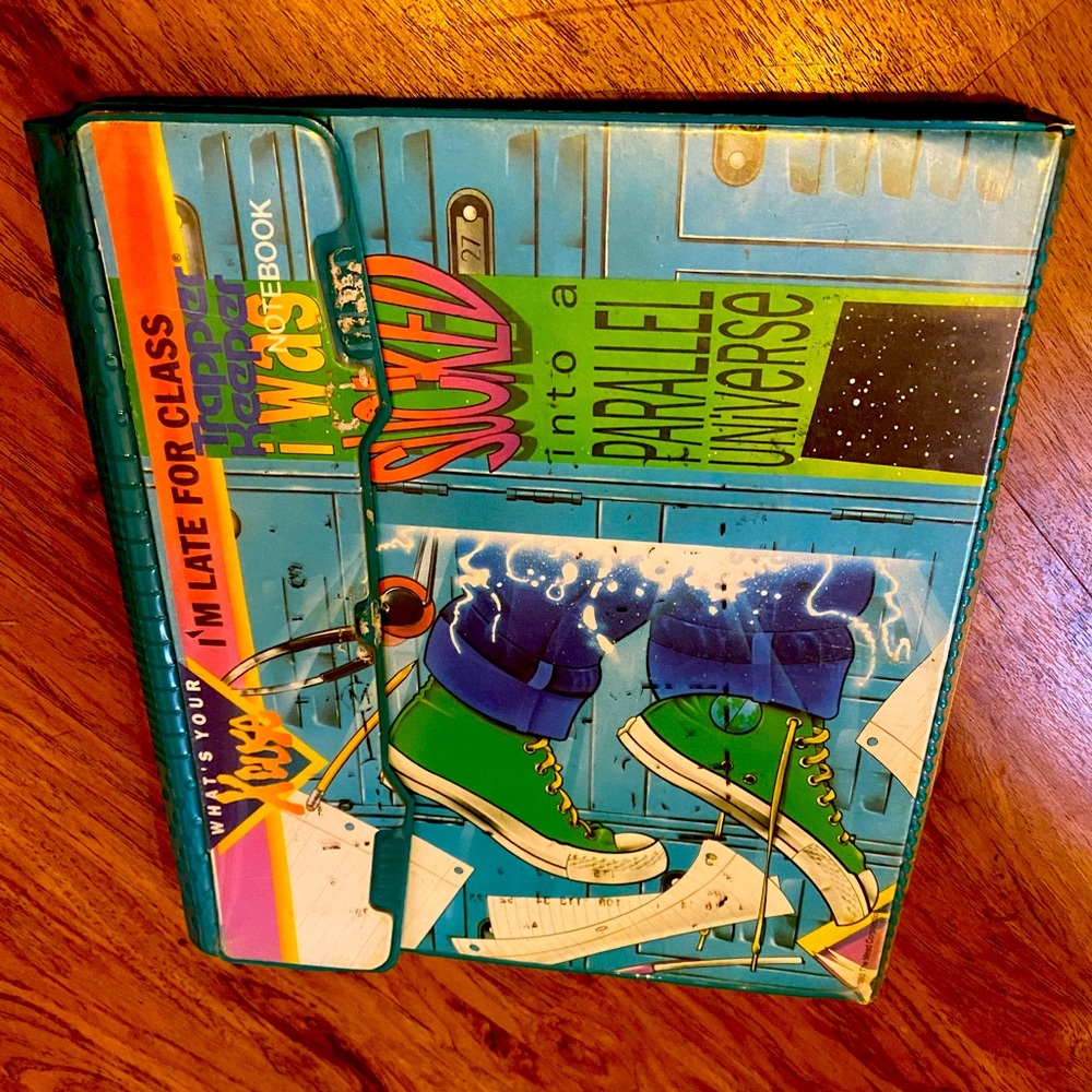 Vintage 1992 Trapper Keeper RARE Parallel Universe chucks school